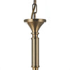 AMB0575 5 Light Multi Arm Light Antique Brass
