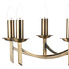 AMB0875 8 Light Multi Arm Light Antique Brass
