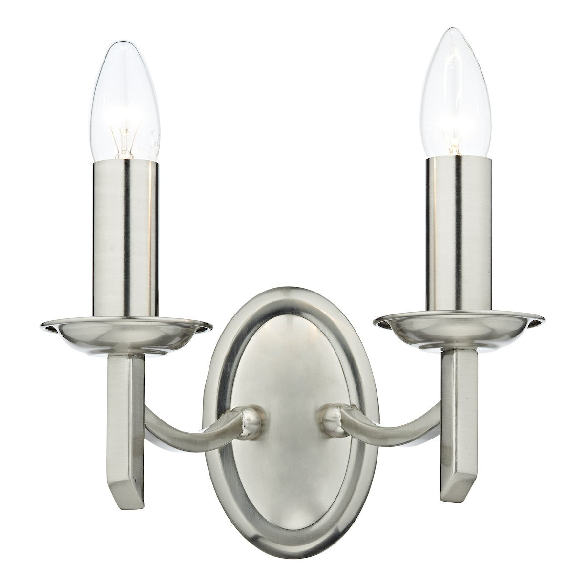 AMB0946 Double Wall Light Satin Chrome