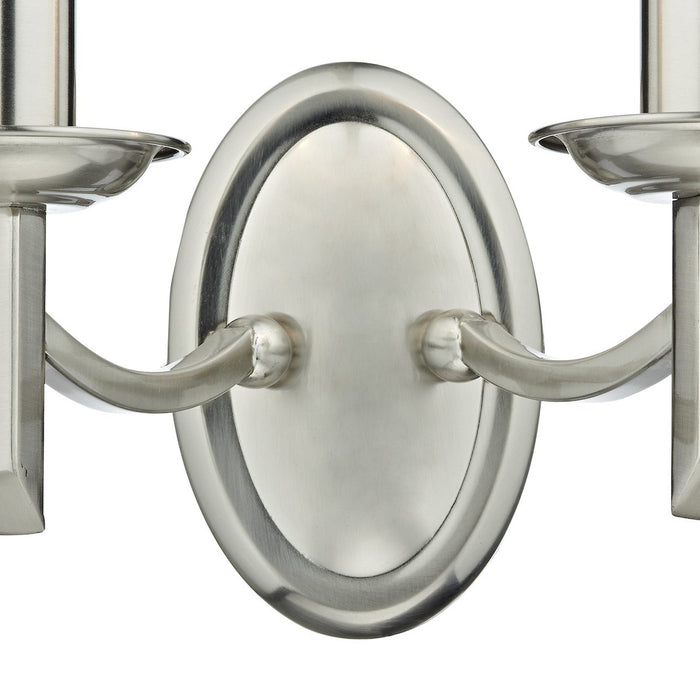 AMB0946 Double Wall Light Satin Chrome