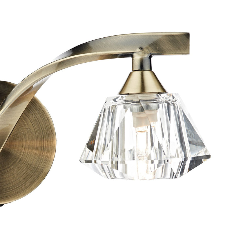 ANC0975 Double Wall Light Antique Brass