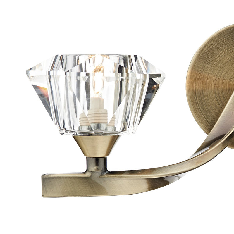 ANC0975 Double Wall Light Antique Brass