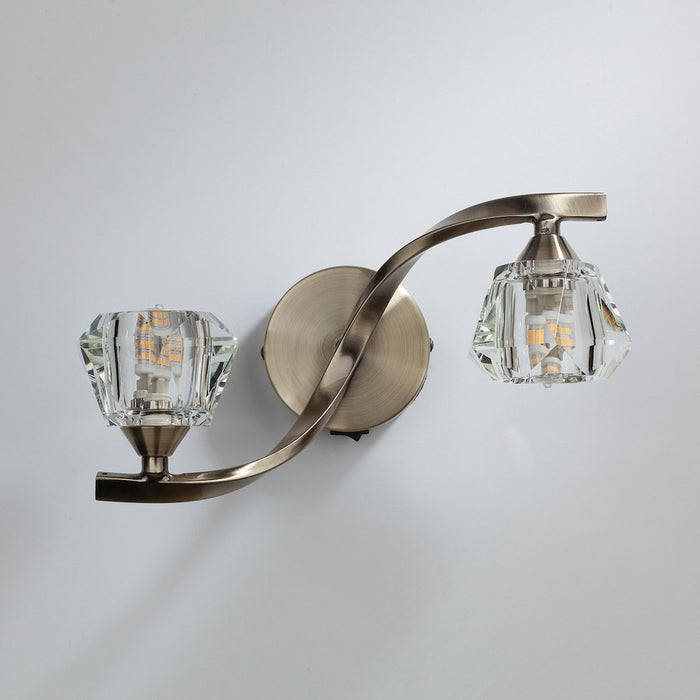 ANC0975 Double Wall Light Antique Brass