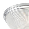 ARB5250 3 Light Flush Light Polished Chrome & Glass