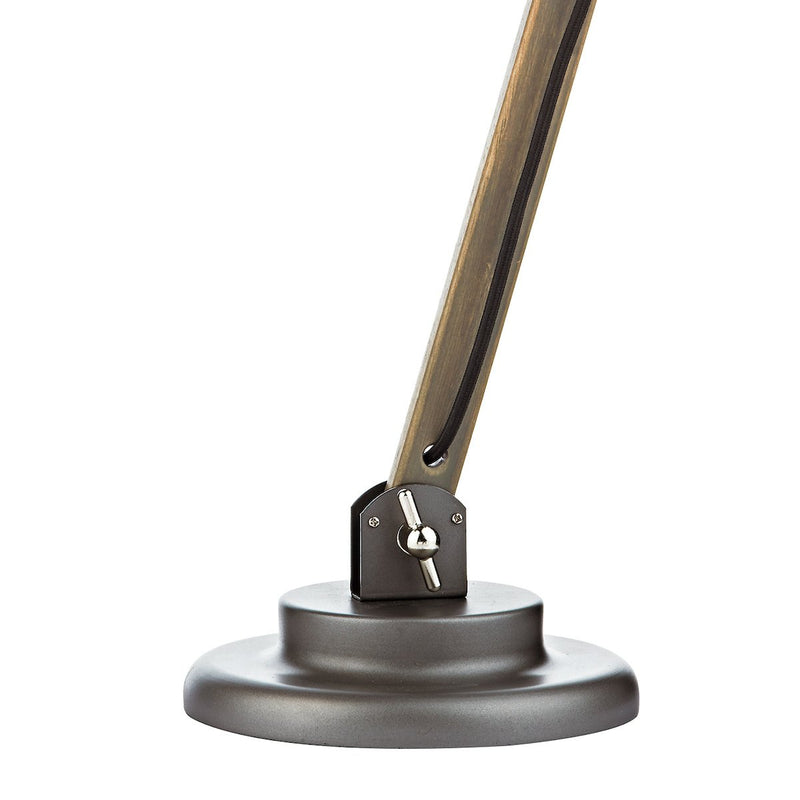 ARK4248 Table Lamp Raw Wood c/w Shade