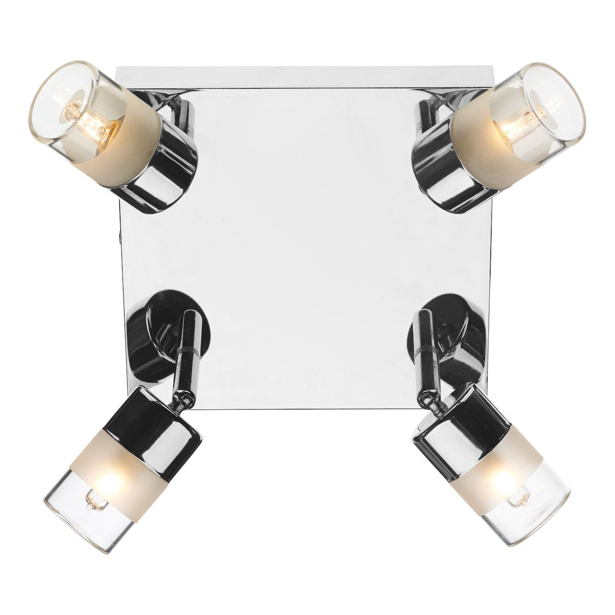 ART8550 Bathroom 4 Light Spotlight Plate Polished Chrome