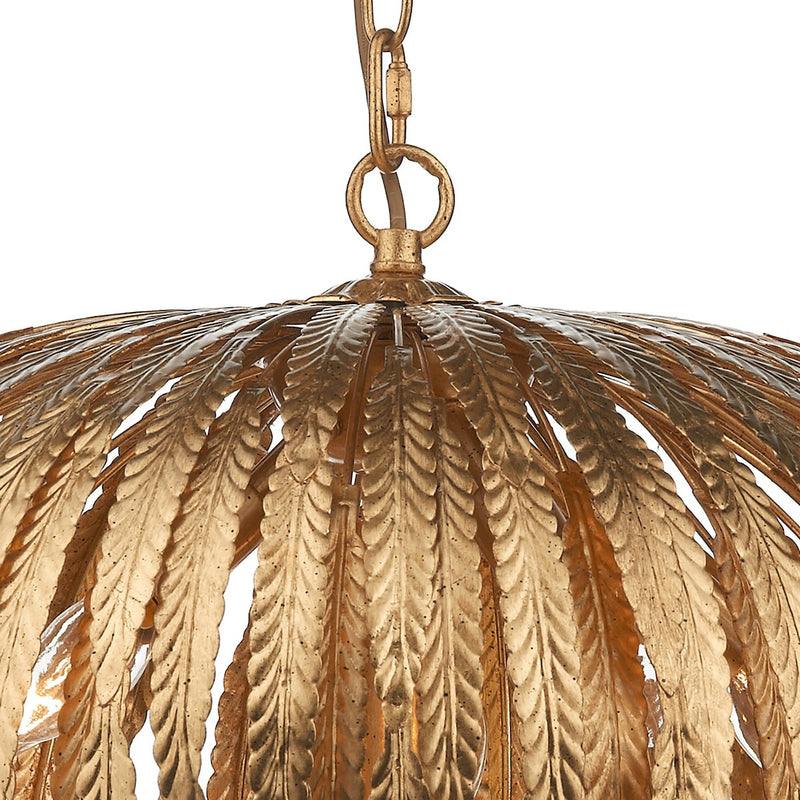 ATT0535 5 Light Suspended Light Gold