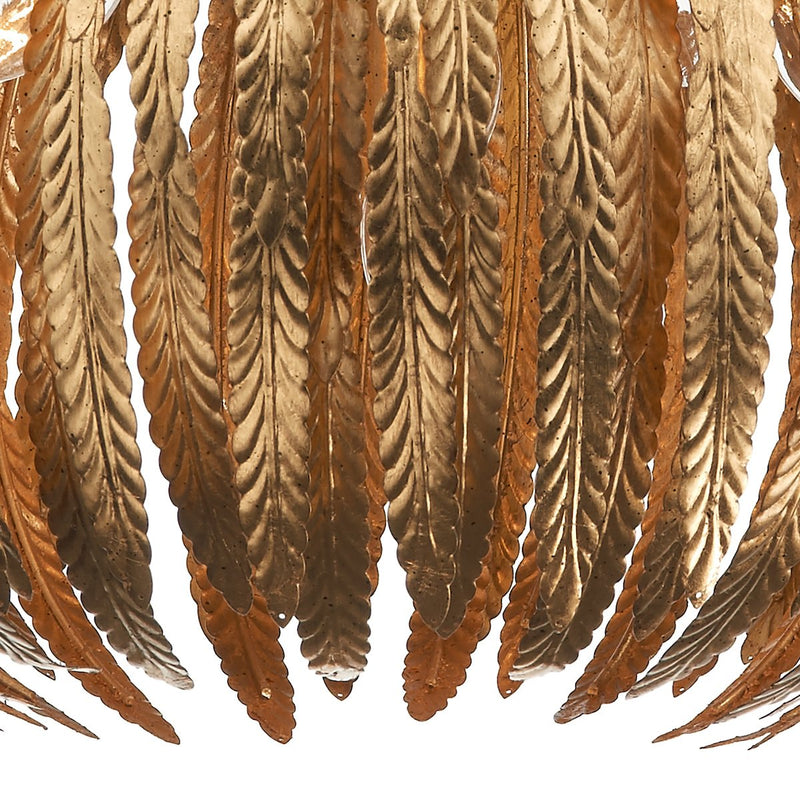 ATT0535 5 Light Suspended Light Gold