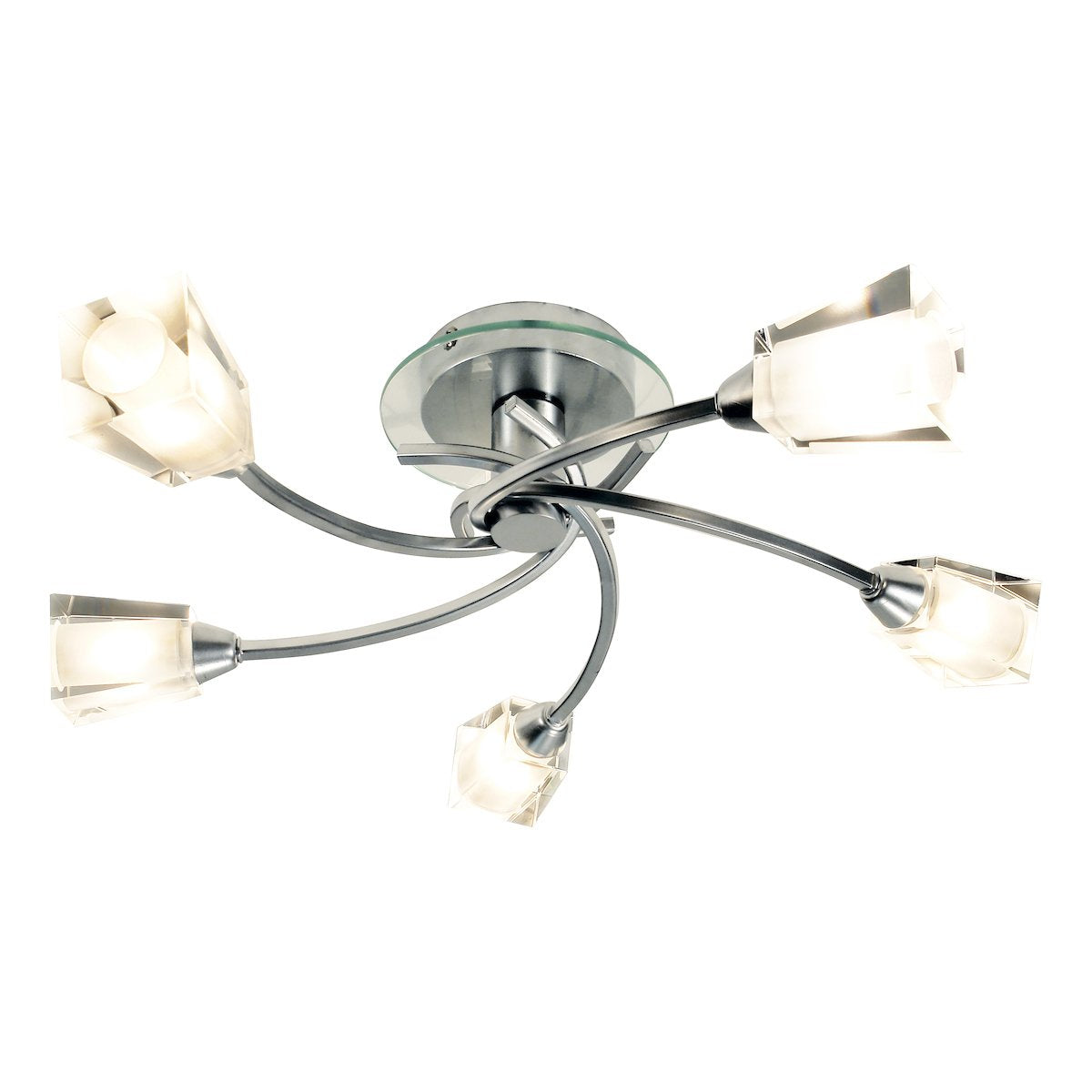AUS0550 5 Light Semi Flush Light Polished Chrome