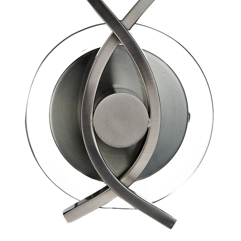 AUS0946 Double Wall Light Satin Chrome
