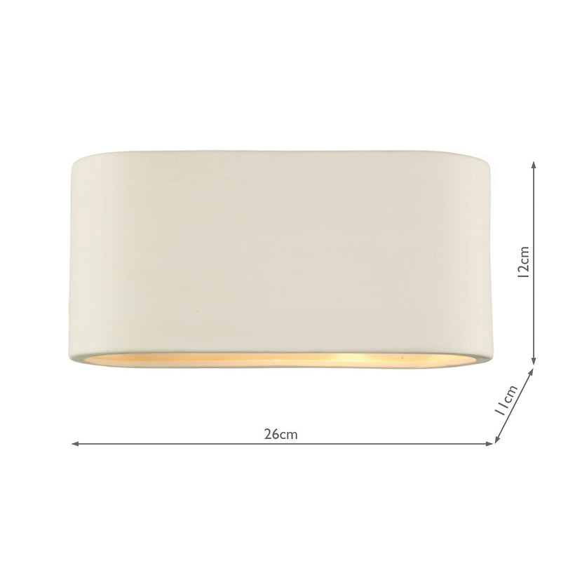 AXT372 Large Ceramic Wall Light