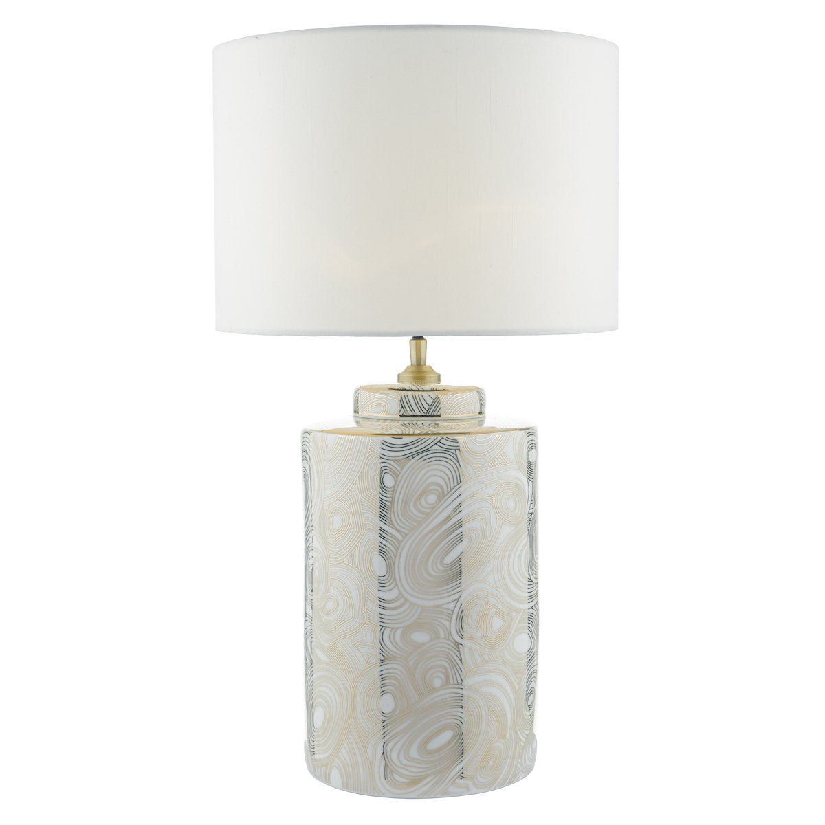 AYE4213 Table Lamp White & Gold Base Only