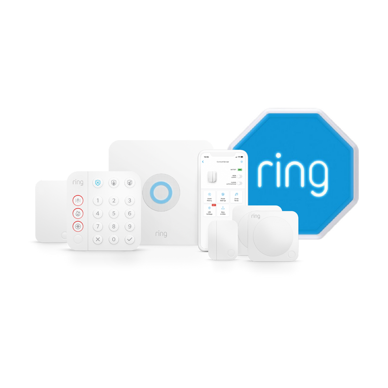 Ring 7 Piece Alarm Security Kit (5Piece + 1x Motion + 1x Outdoor Siren)