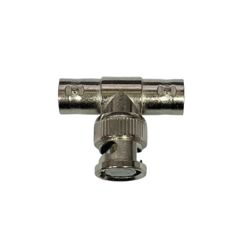 BNC T Piece Adapter - 1 Male 2 Female Coaxial Connector