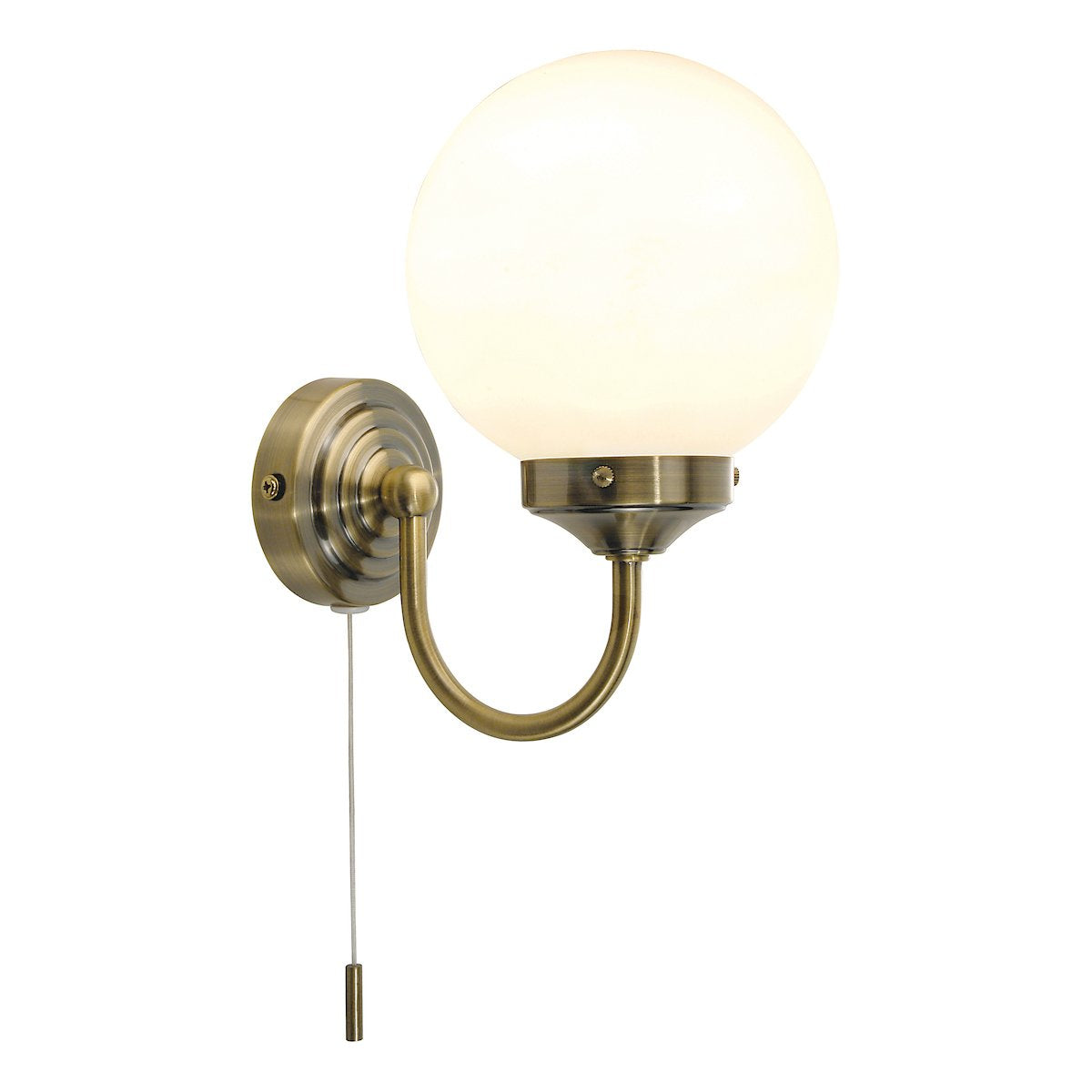 BAR0775 Single Wall Light Antique Brass