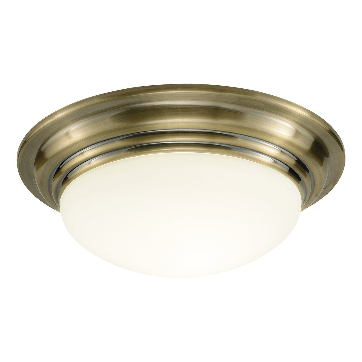 BAR5275 Small Flush Light Antique Brass
