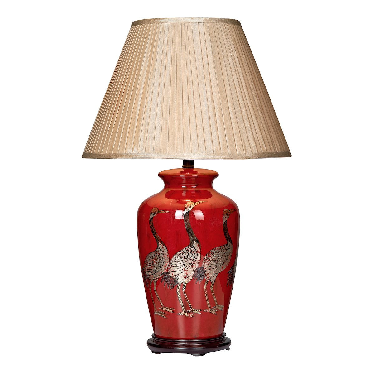 BER4225 Bird Table Lamp Red Base Only