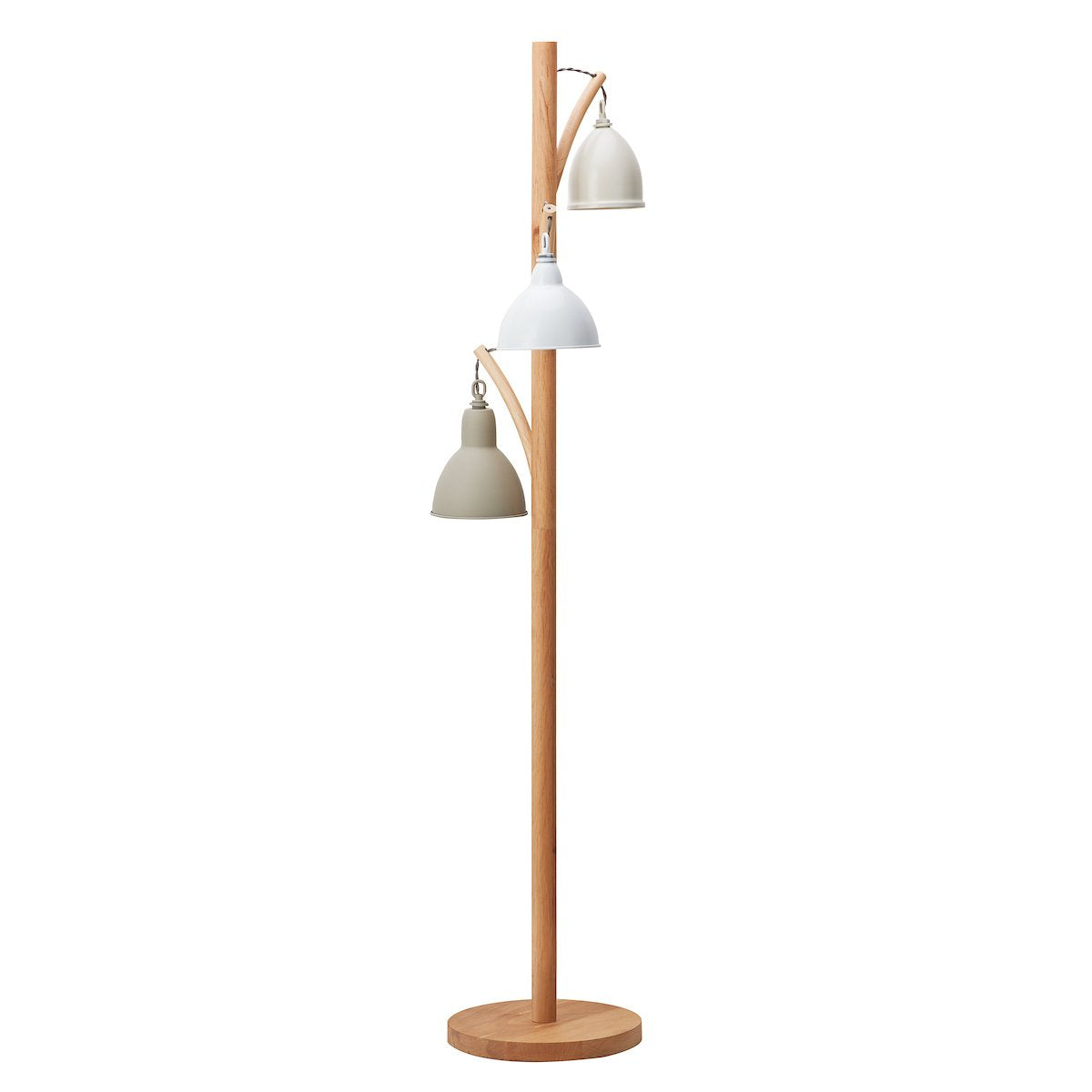 BLY4943 3 Light Floor Lamp c/w Painted Shade