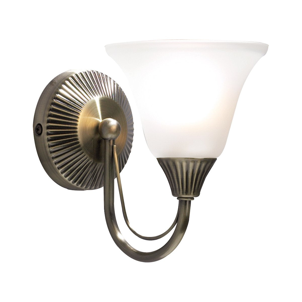 BOS07 Single Wall Light Antique Brass