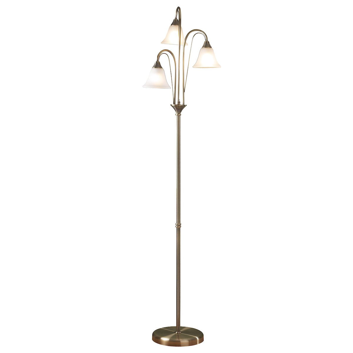BOS49 Floor Lamp Antique Brass