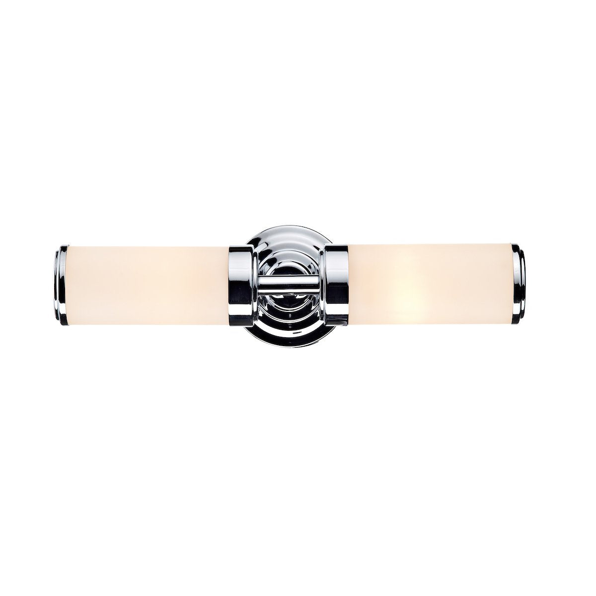 CEN0950 Bathroom Double Wall Light Polished Chrome