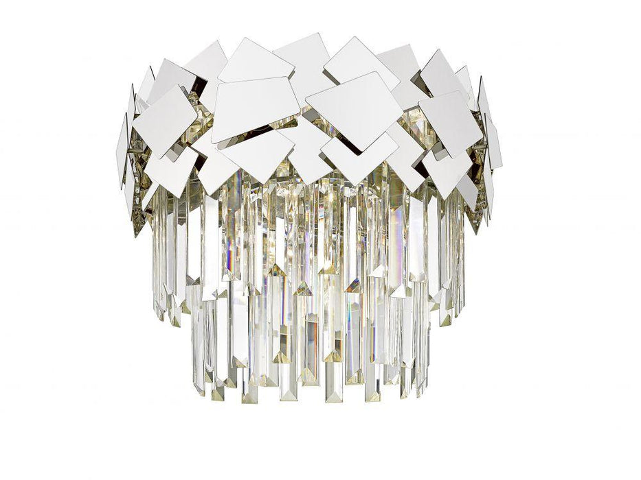HCFS509291FC Crystal Flush Ceiling Light - Chrome