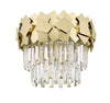 GFS509291FC Crystal Flush Ceiling Light - Matt Gold