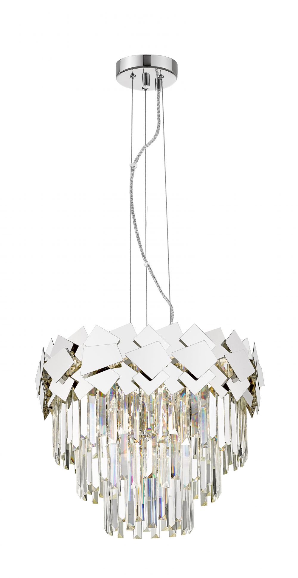 HC609291FC Crystal Suspended Light - Chrome