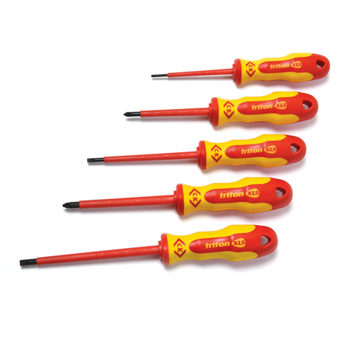 CK Tools T4729 5 Piece Triton XLS 1000V Insulated Screwdriver Set