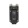 Crabtree 20AX 1 Way Single Pole Grid Switch Complete With Key Printed 'Emergency Light Test'