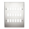 Crabtree 18 Gang Flush Grid Cover Plate