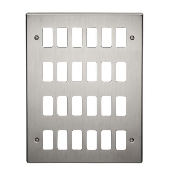Crabtree 24 Gang Flush Grid Cover Plate