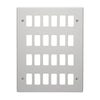 Crabtree 24 Gang Flush Metal Grid Cover Plate