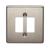 Crabtree 2 Gang Flush Grid Cover Plate
