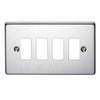 Crabtree 4 Gang Flush Grid Cover Plate