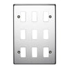 Crabtree 9 Gang Flush Grid Cover Plate