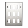 Crabtree 9 Gang Flush Grid Cover Plate