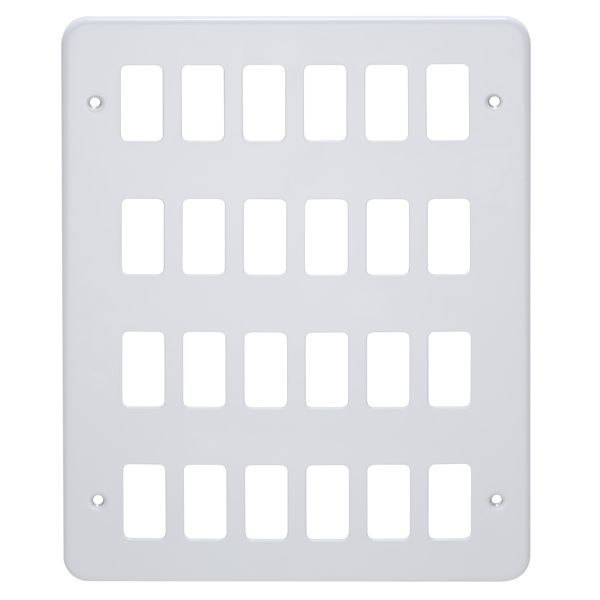 Crabtree 24 Gang Surface Metalclad Grid Cover Plate