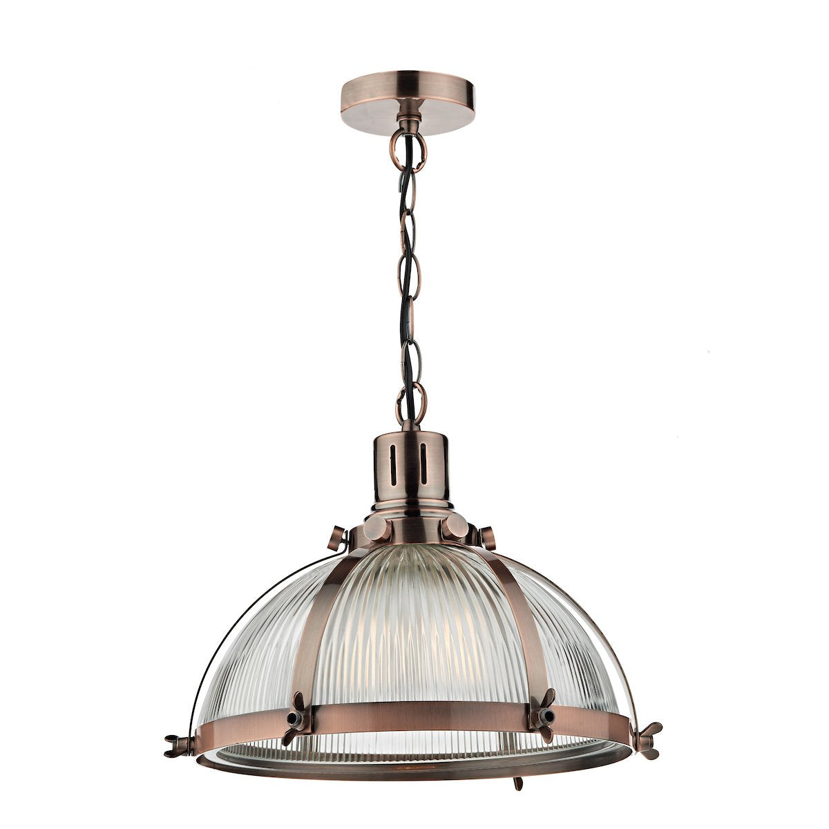 DEB0164 Single Pendant Brushed Antique Copper