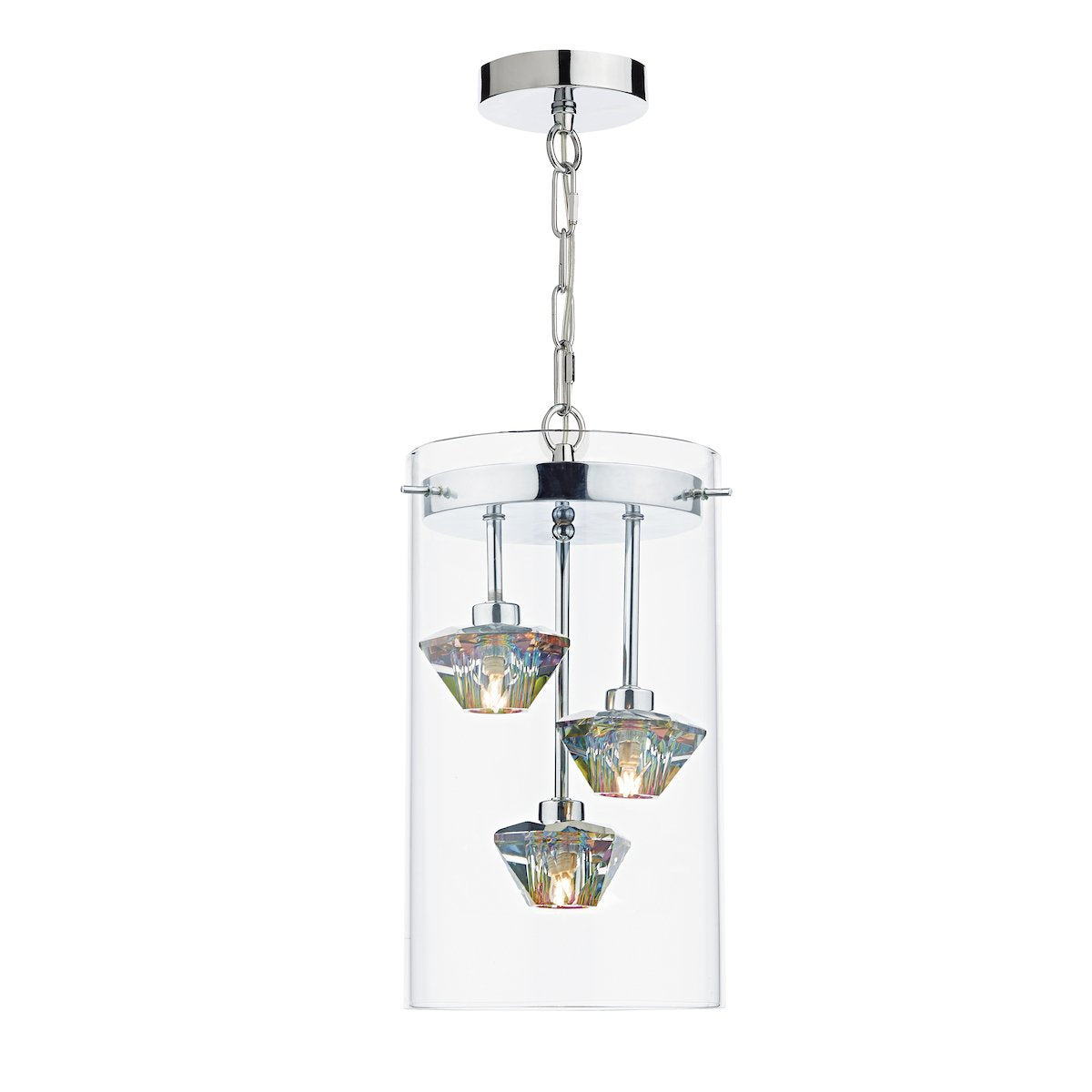 1245083 3 Light Suspended Light Polished Chrome