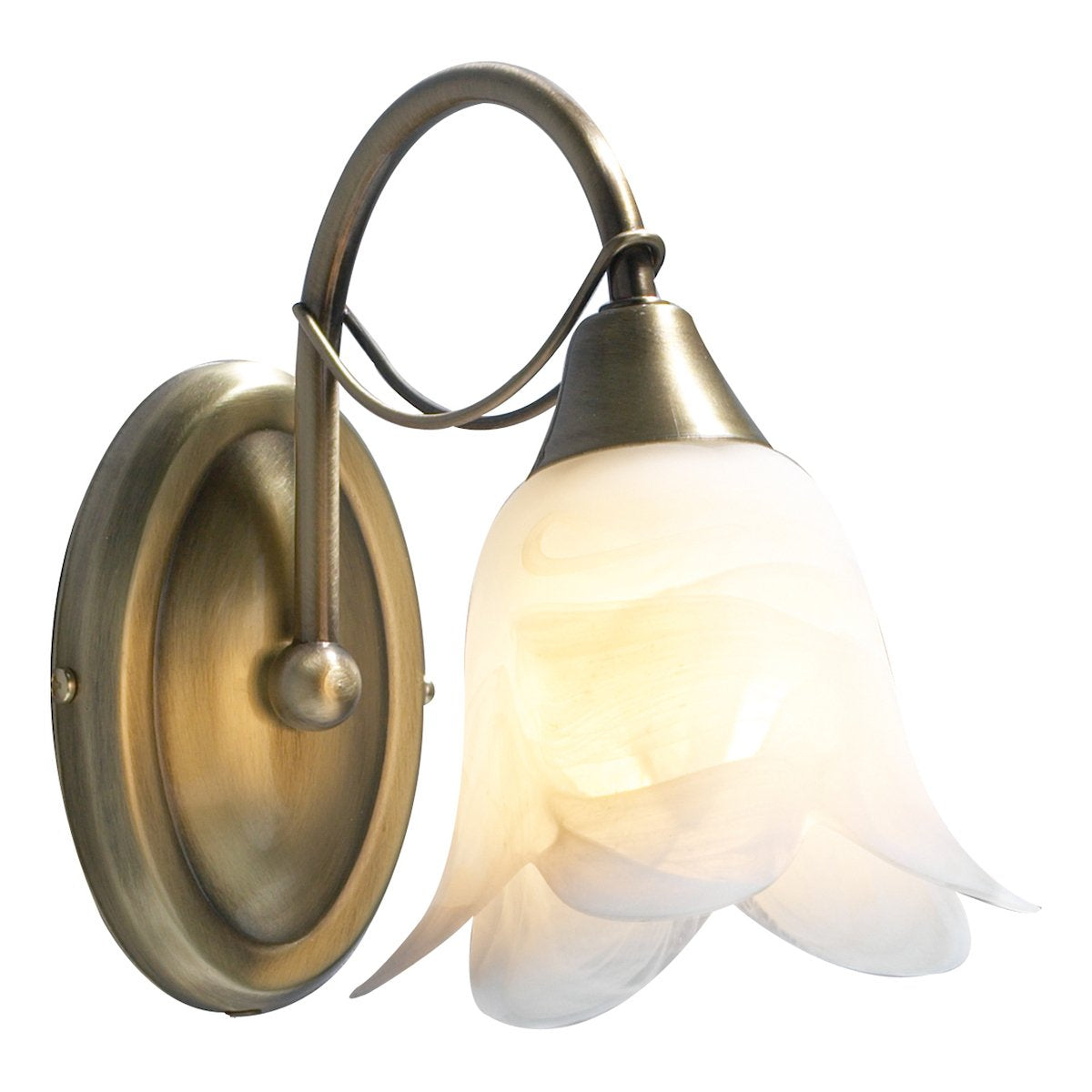 DOU0775 Single Wall Light Antique Brass