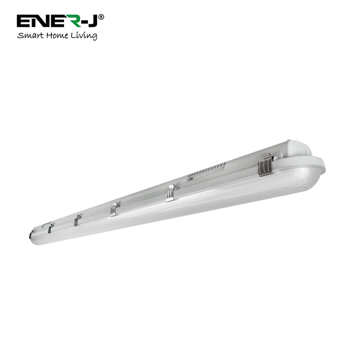 Ener J LED Batten Non Corrosive Waterproof Fitting, 1.2m 40W, 120 Lumens Per Watt, 4000K