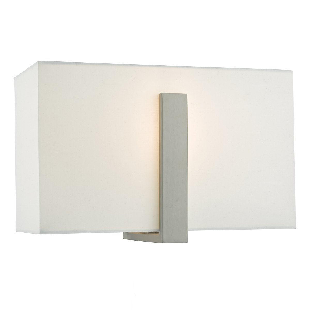 EDU0746 Wall Light Antique Nickel c/w Ivory Cotton Shade