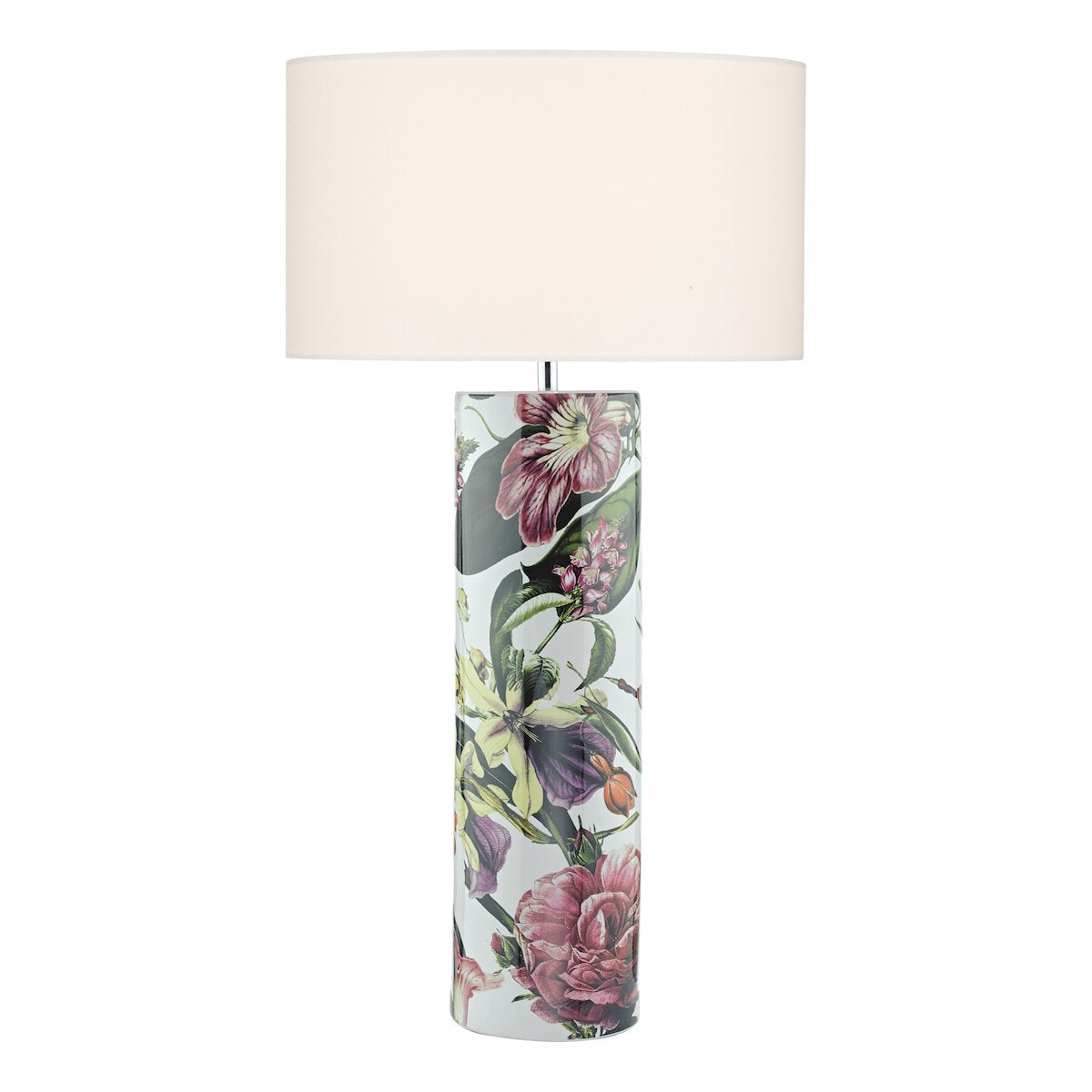 ELA4203 Ceramic Table Lamp Tropical Print Base Only