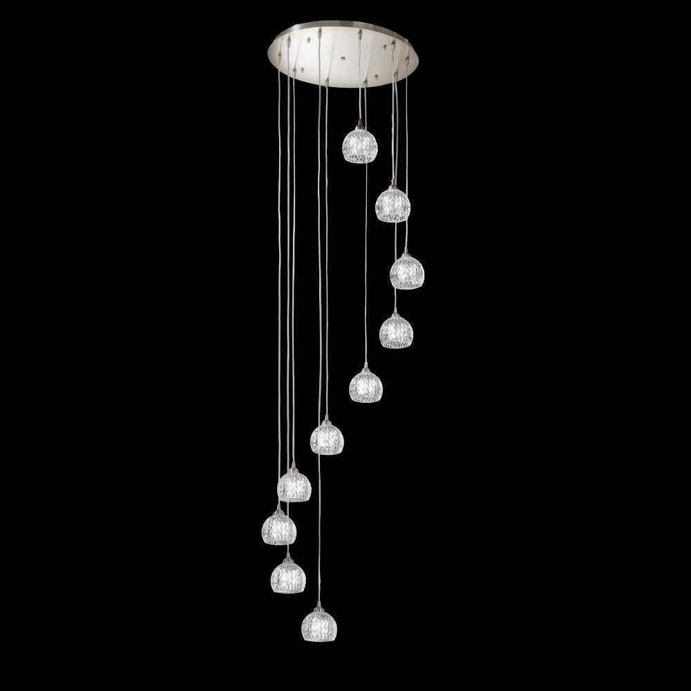01/0032LF 10 Light Suspended Light Satin Nickel