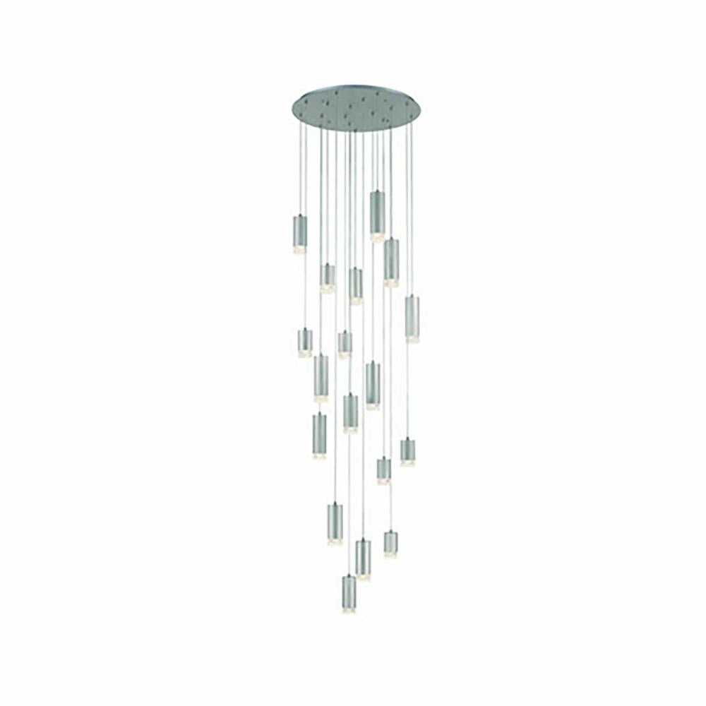 81-4142LF 18 Light Multi Light Pendant Satin Nickel
