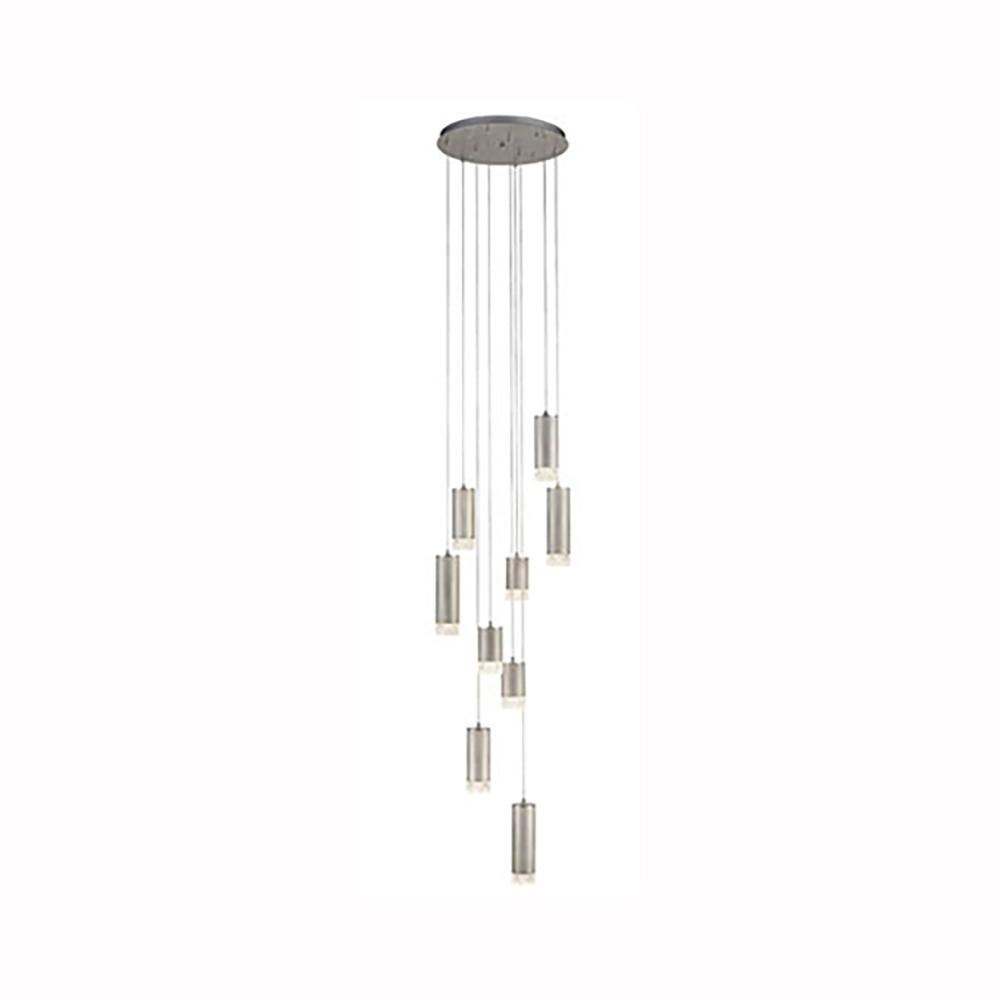 9-4142LF 9 Light Multi Light Pendant Satin Nickel