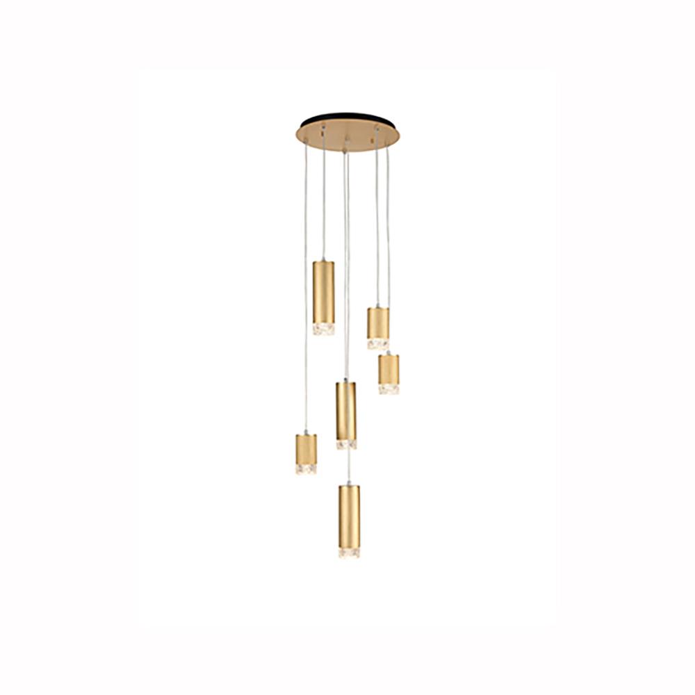 6-5142LF 6 Light Multi Light Pendant Gold