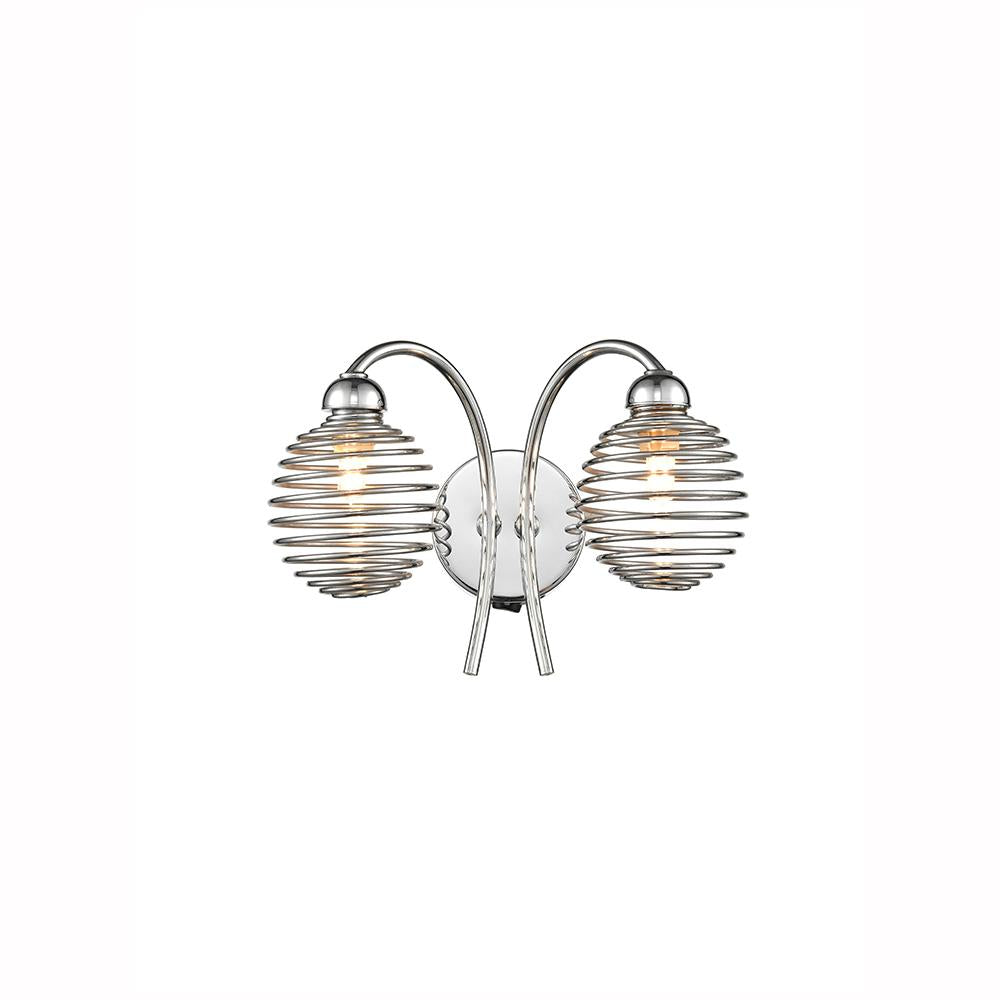 2-3342LF 2 Light Wall Light Chrome