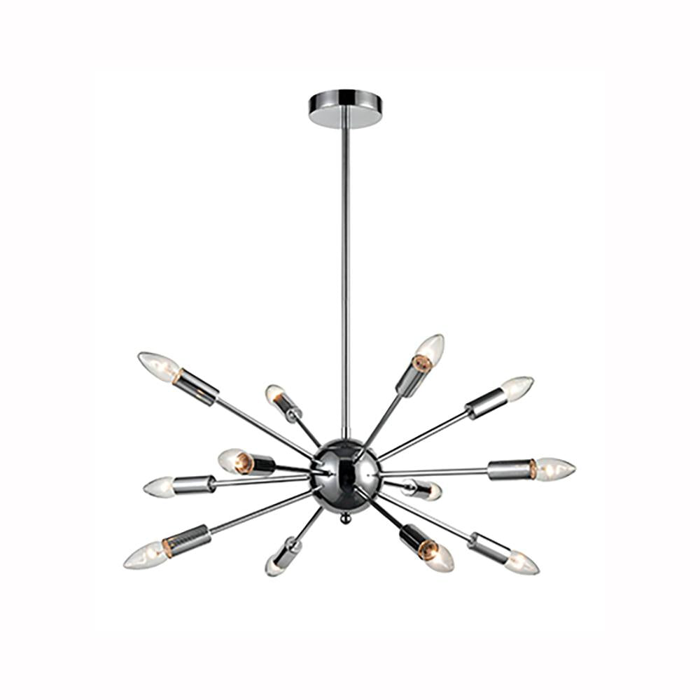 21-4342LF 12 Light Suspended Light Chrome